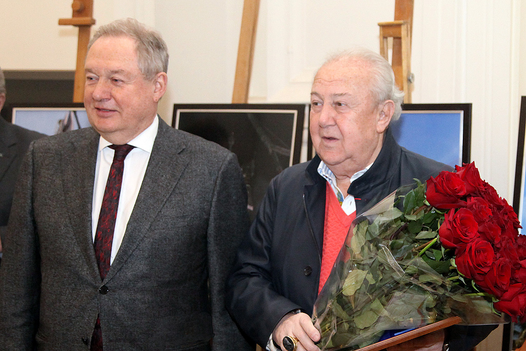 Михаил Посохин поздравил Зураба Церетели с 82-летием
